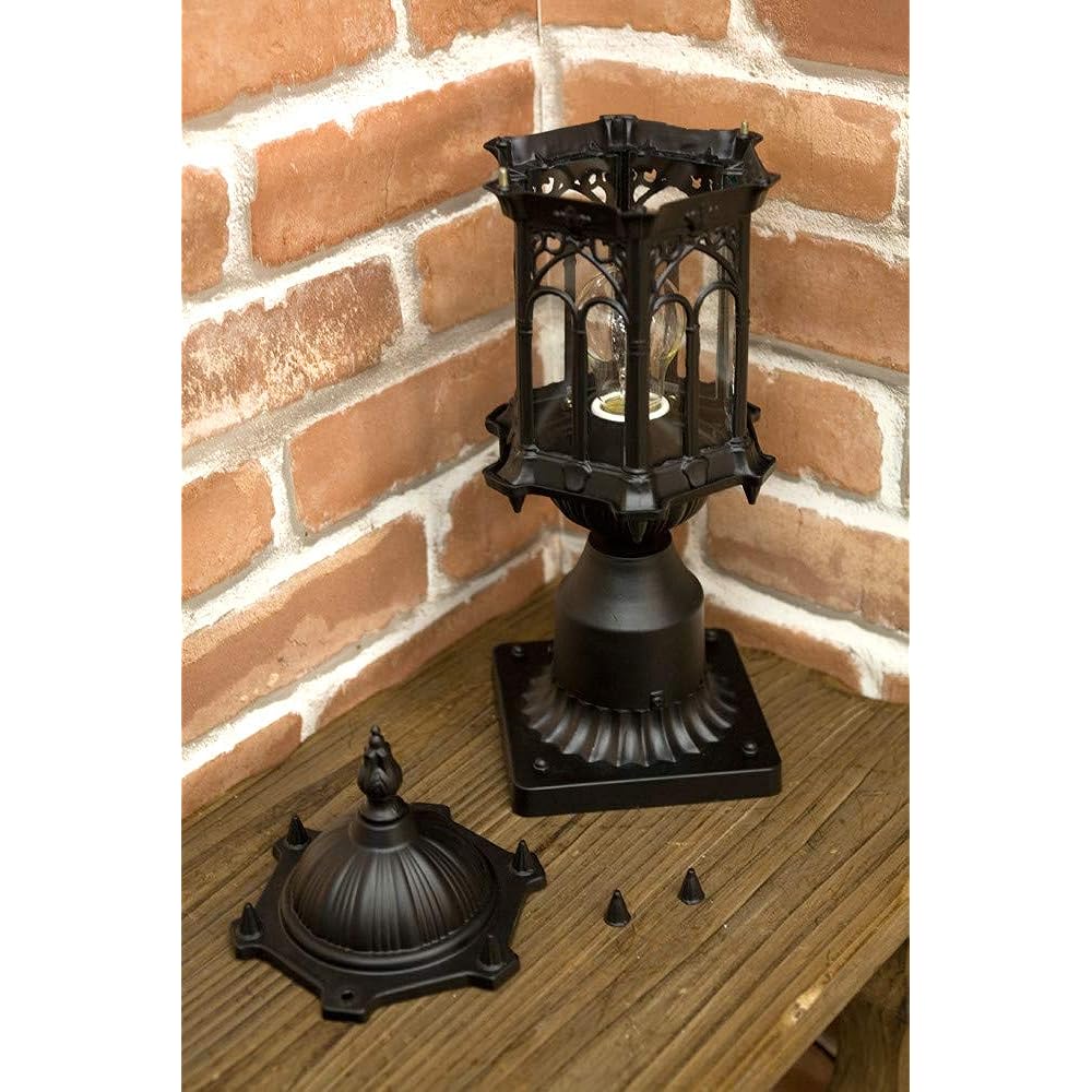 Outdoor light style antique style stand lamp black entrance lighting AZL-AL070070BL Black Shipping date