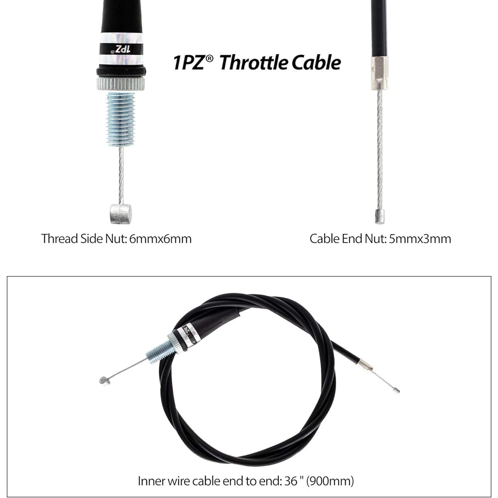 Z50-36T 7/8" Handlebar Throttle Grip Twist Clamp 36" Cable for Honda Mini Trail Motorcycle Z50 A Z50A Z-50-A 1968 1969 1970 1971 1972 1973 1974 1975 1976 1977 1978