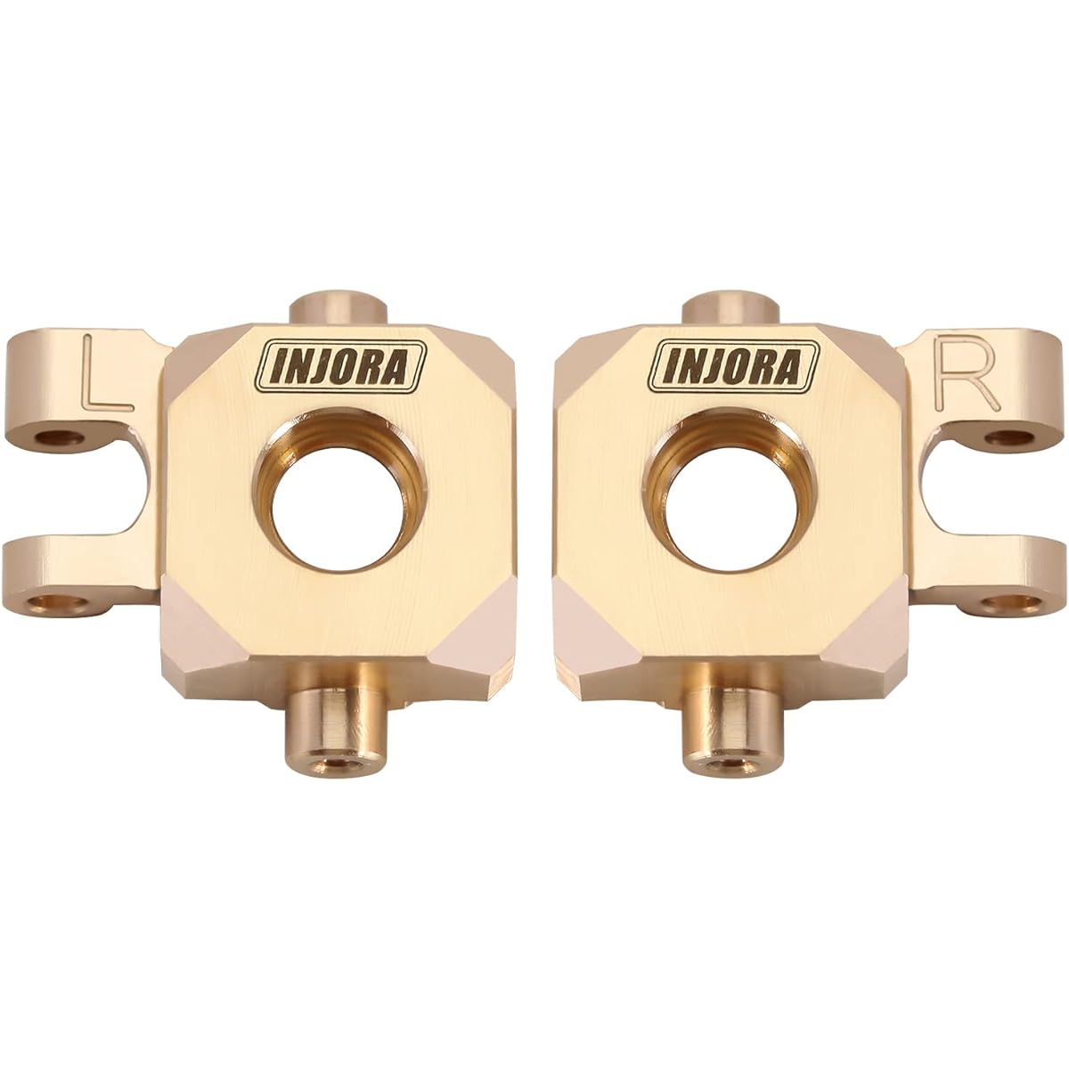 INJORA Brass Caster Block C Hub Steering Block Knuckle Steering Link Kit TRX4M 1/18 RC Crawler Upgrade Parts