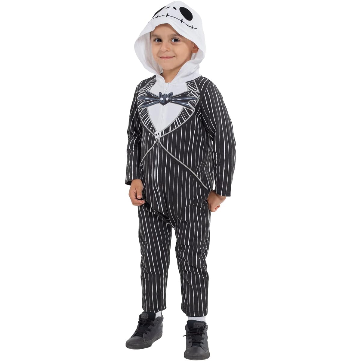 Disney's The Nightmare Before Christmas Jack Skellington Baby Zip-Up Costume Coverall for Newborns to Infants