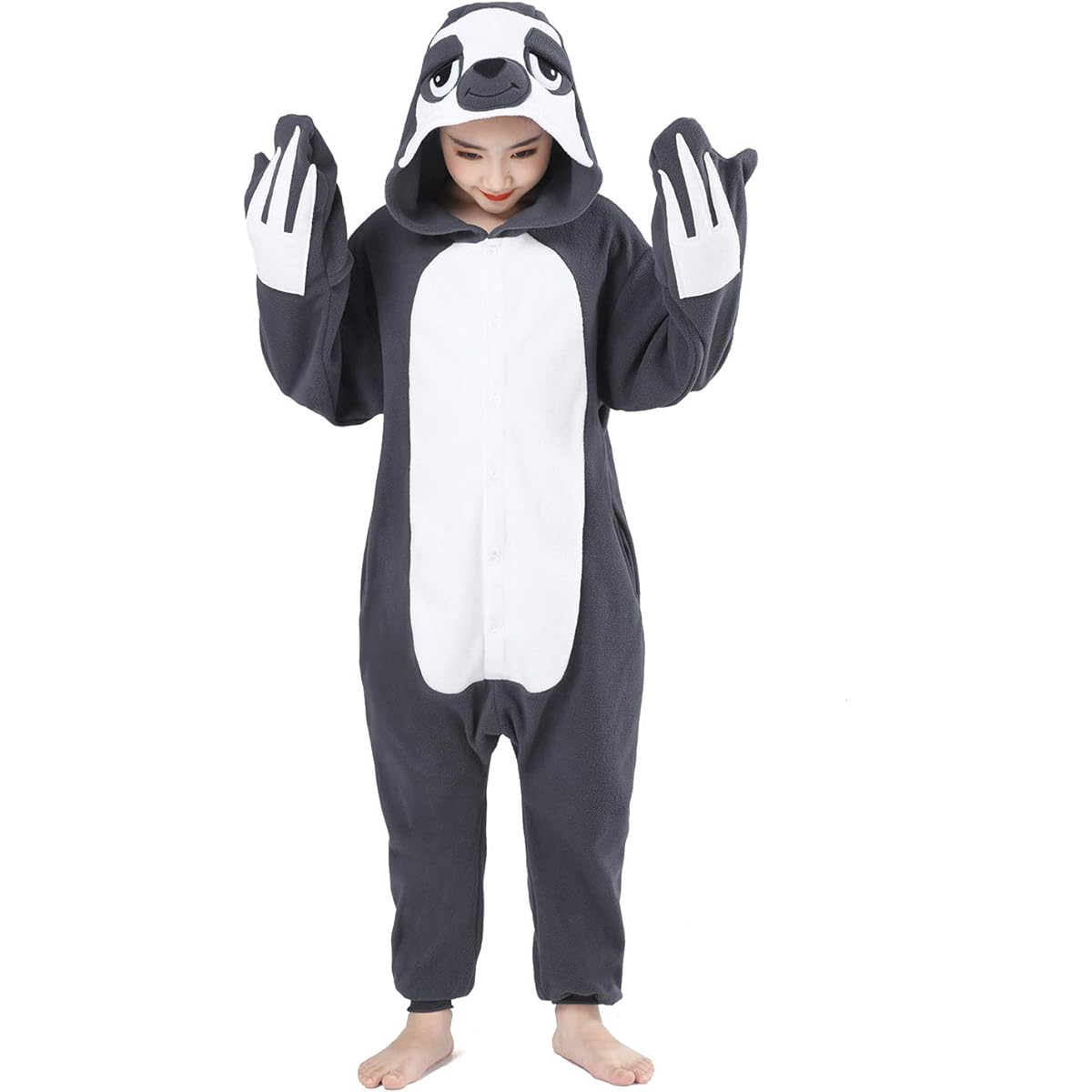 CANASOUR Kids Sloth Christmas Onesie Girls Animal Unisex Pajamas for Kids (4-10T)