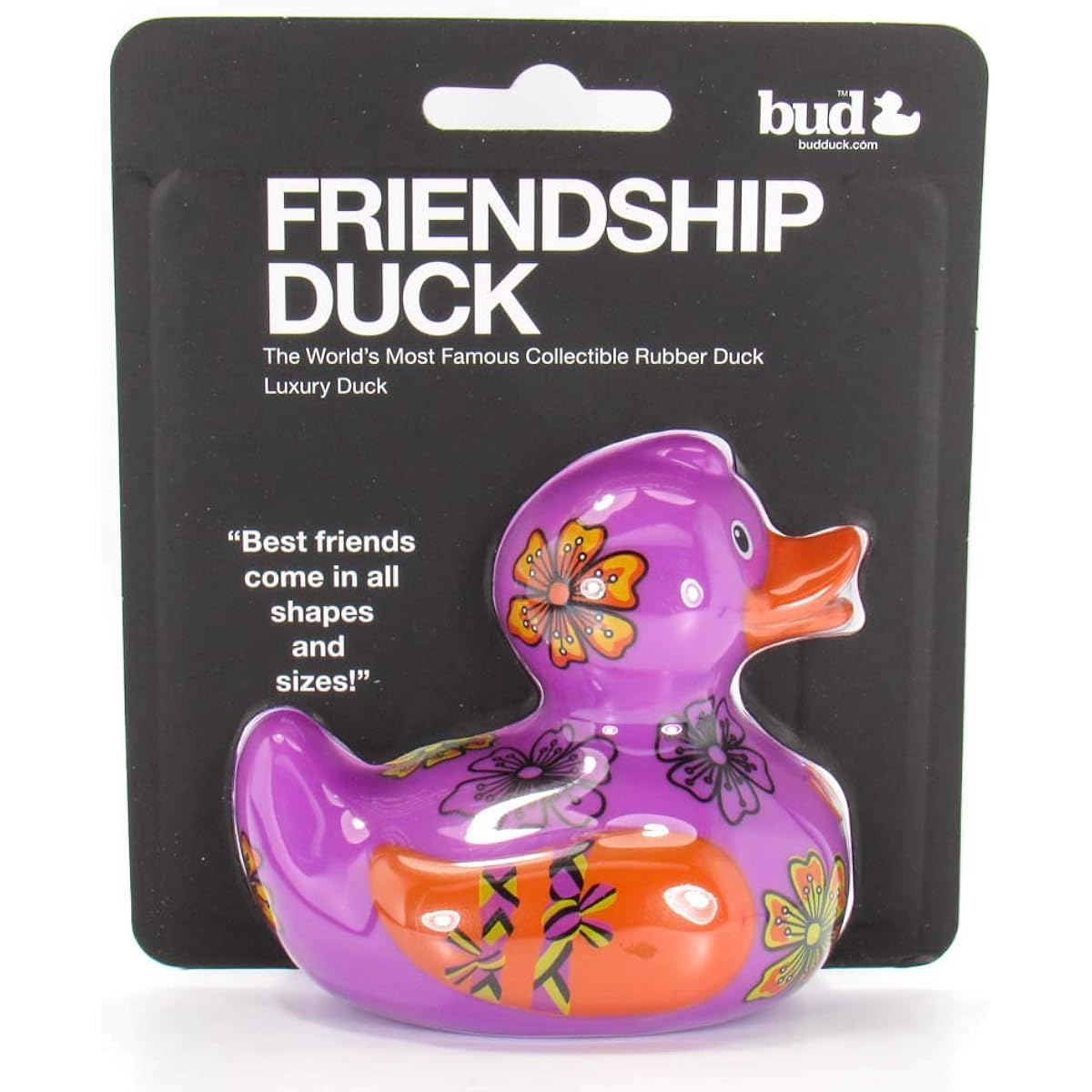 Bud Ducks Friendship (BFF) Rubber Duck in Elegant Gift Ready Package - "Best friends come in all shapes and sizes" | Child Safe | Collectible