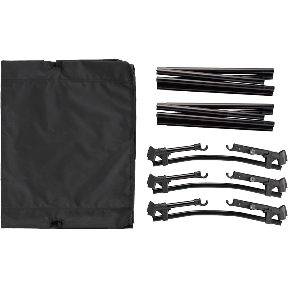 BUNDOK Low Cot BD-204 Black Easy Storage Assembly Type Load Capacity 80kg Single