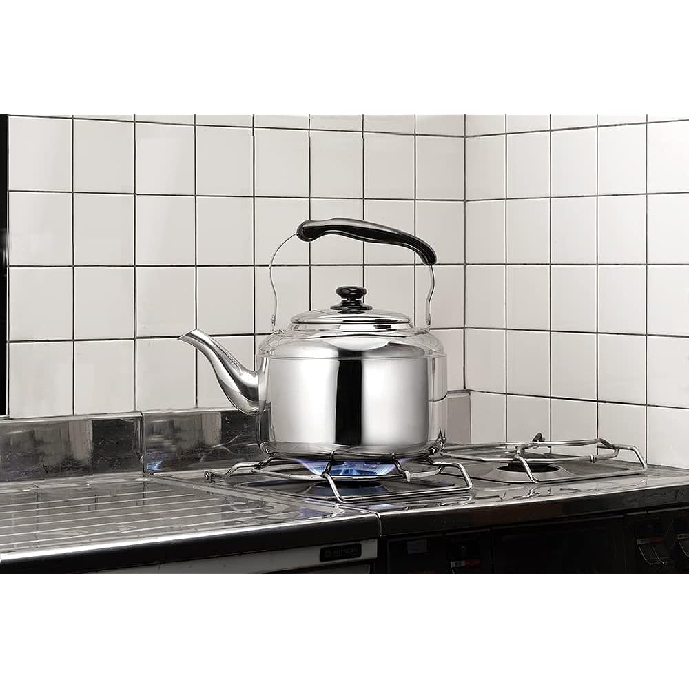 Hirosho Kettle Stainless Steel Big Kettle Large Size 9.5L IH Direct Fire Gas Stove Compatible Stainless Steel Wide Mouth Standard Children's Party Cooking Event Large Capacity 9.5L