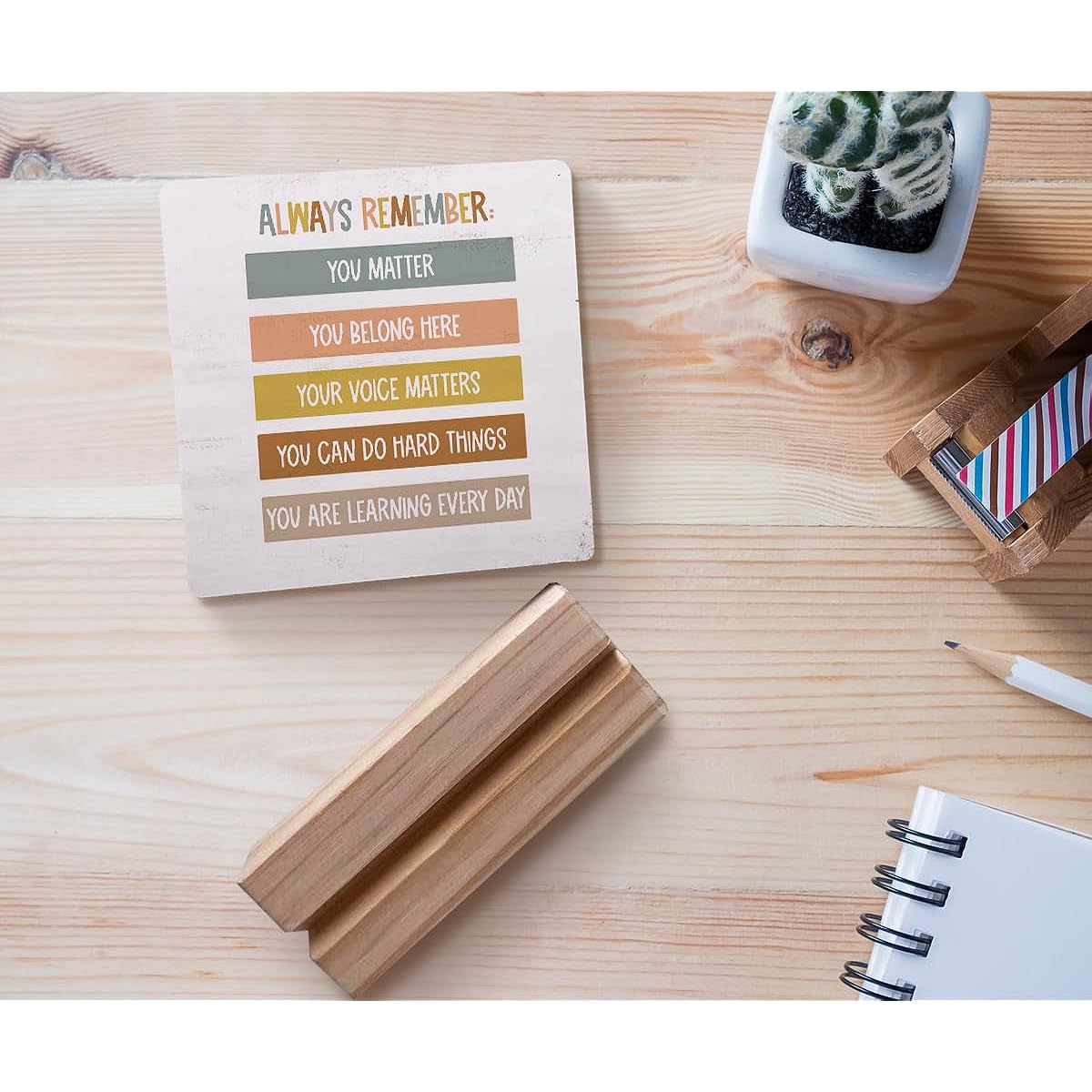 150-XQ-WSP-Inspirational Wooden Stand Plaque
