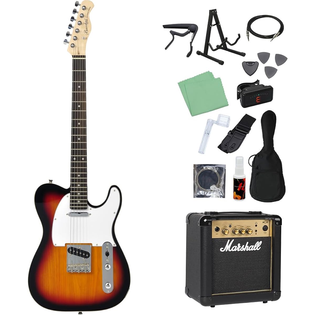 Bacchus BTC-1R 3TS Electric Guitar Beginner 14-piece Set [Includes MG10] Universe Series Bacchus