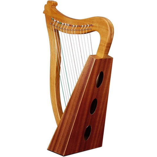 WowZza Harp Lyra Harp 19 String Wooden Musical Instrument String Music Box Portable Instrument