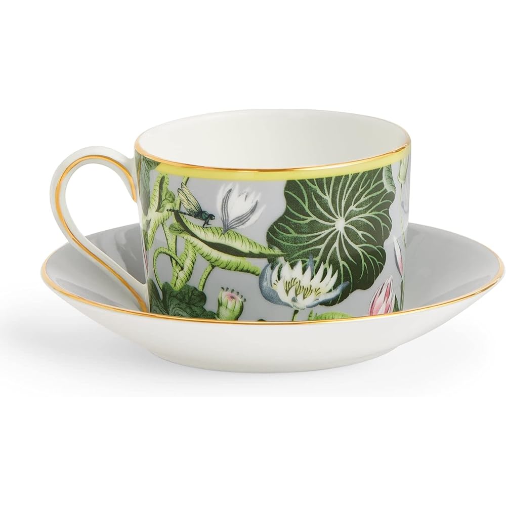 [Regular Imported Product] Wedgwood Wanderlust Water Lily Tea Cup & Saucer Imperial 200ml 1061858