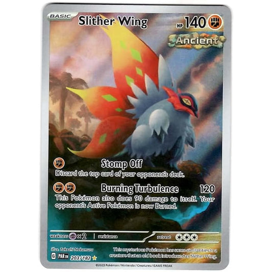 Pokemon Slitherwing 203/182 Paradox Rift Illustrated Rare Single Card