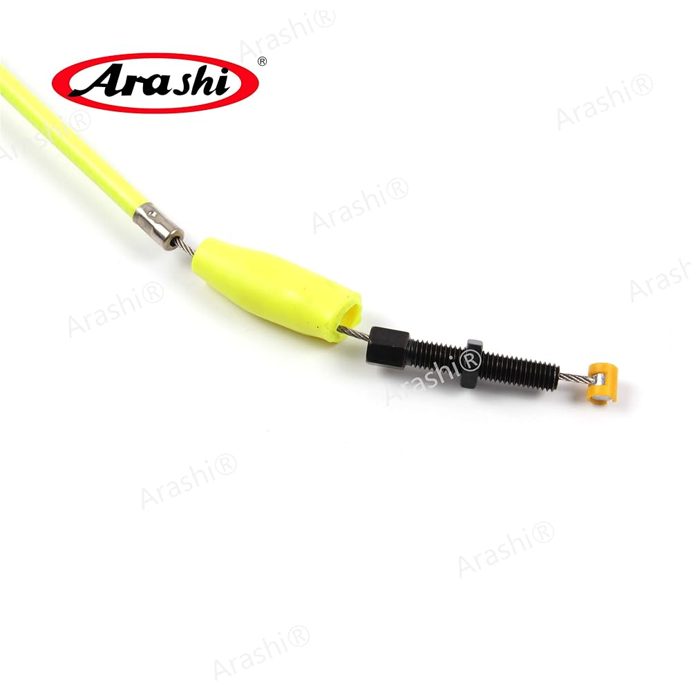 Arashi Throttle Cable and Clutch Cable Compatible with Yamaha YZFR6 YZF-R6 YZF R6 2006-2012 Motorcycle Replacement Accessories Yellow