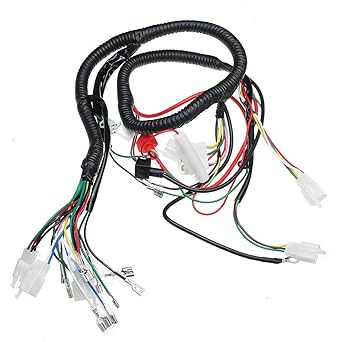1 Electrical Wiring Harness Wire Loom CDI Stator Kit Set for ATV Quad 150/200/250CC