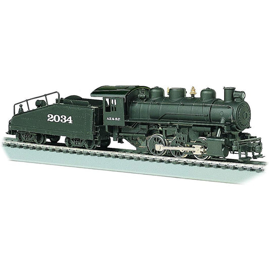 Bachmann Trains - USRA 0-6-0 Locomotive with Smoke and Slope Tender - ATSF #2034 - HO Scale