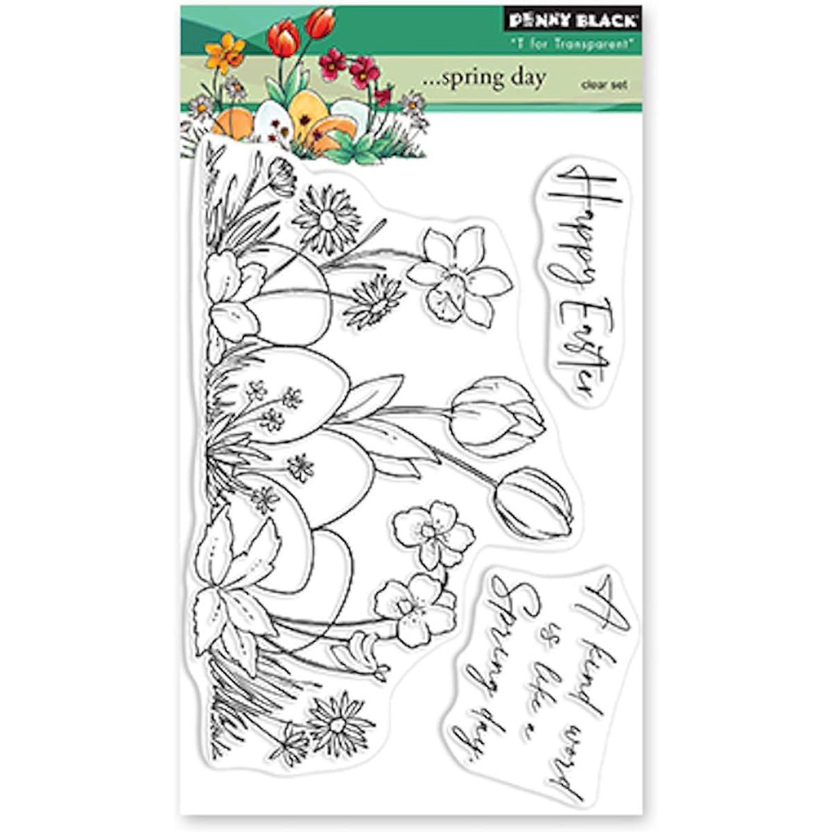 Penny Black 30-805 Spring Day Clear Stamp Set