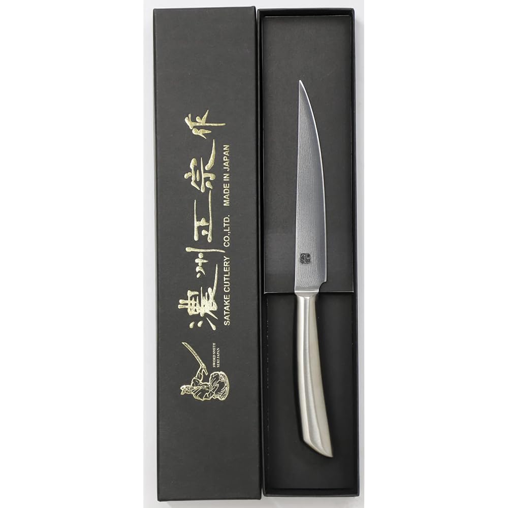 Satake Sangyou Steak Knife Made by Masamune Noshu Made in Japan Damascus Easy to Wash Japanese Style Cutlery STK-DM1