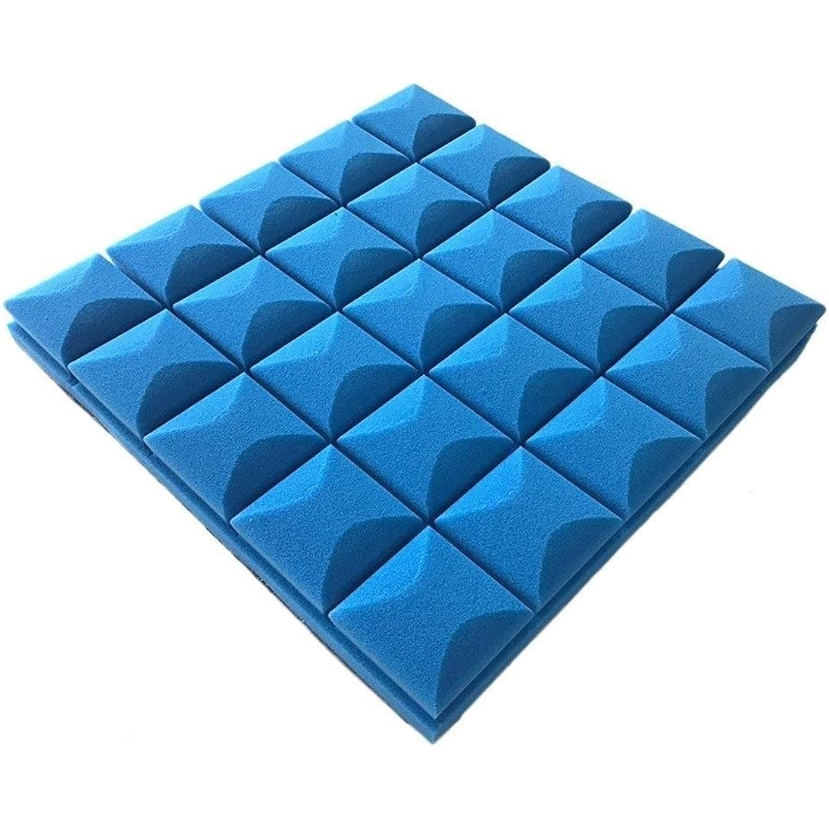 Piano Room Acoustic Panel 6CM Thick Material Recording Studio Indoor Metope Drum Room Sound Absorbing Cotton 10PCS (Purple) (Blue)