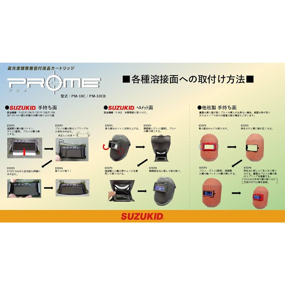 Star Electric Manufacturing (SUZUKID) LCD cartridge with light shielding adjustment function Prome PM-10C