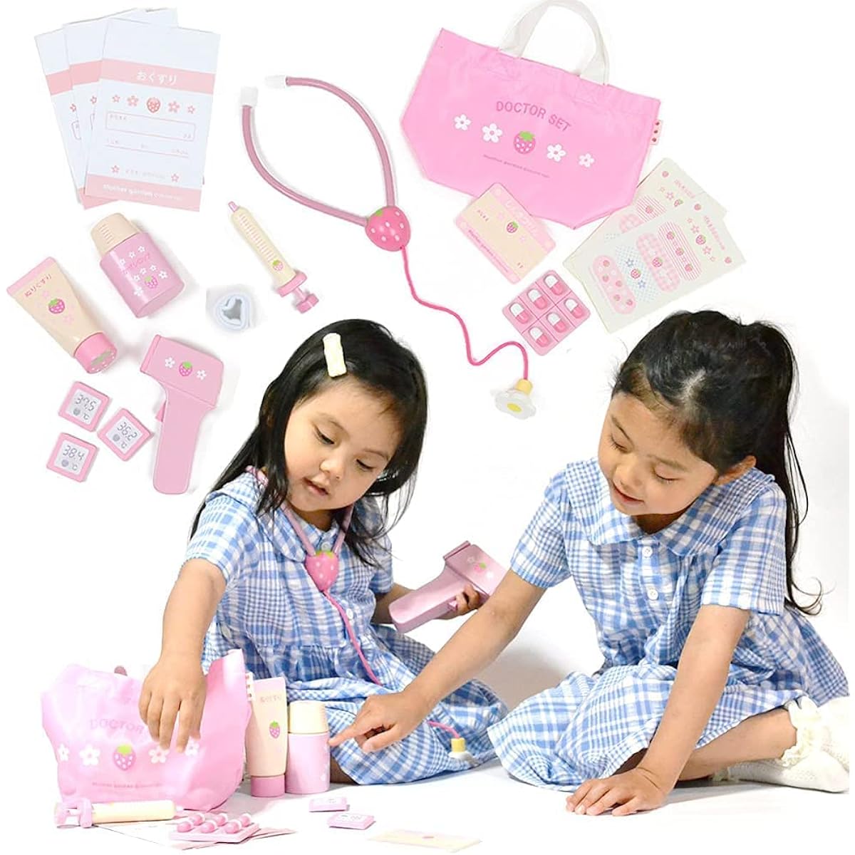 Mother Garden Wooden Toy Doctor Set Wooden Play Set Pretend Play 263-58455