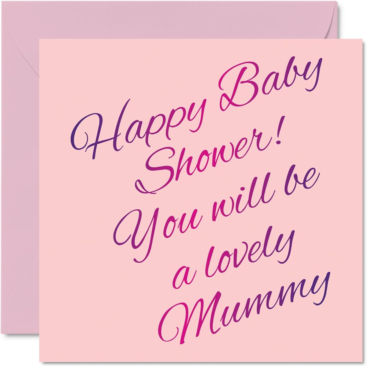 New Baby Card Girl or Boy You will be a Lovely Mummy for Baby Shower Well Done Congrats New Baby Card Welcome To The World Home Gifts 5.7 x 5.7 inch Baby Greeting Card for Parents