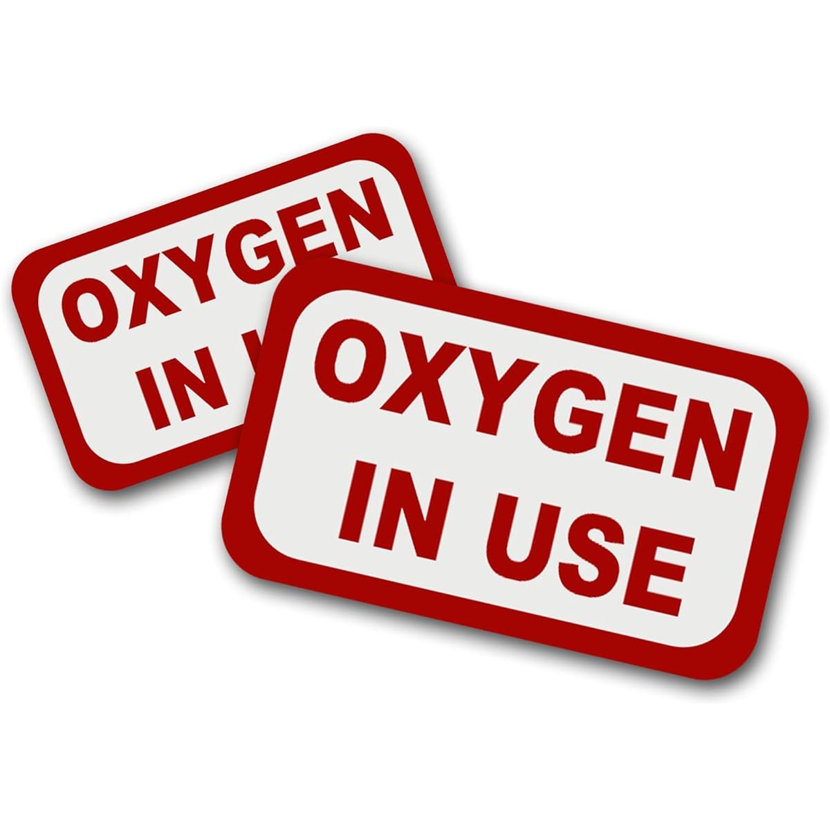Curb-N-Sign In Use Oxygen Reflective Decals 2 Pack