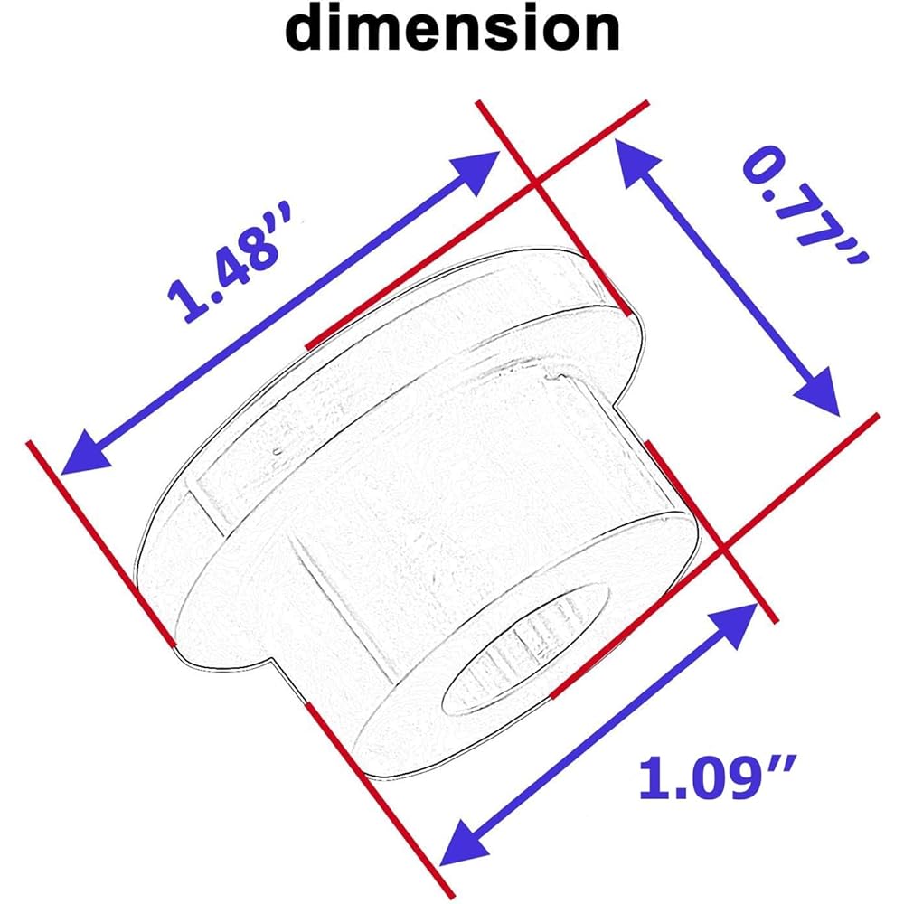 CNC Solid Billet Handlebar Riser Bushing Compatible with Harley Softail Dyna Sportster 1984-2016