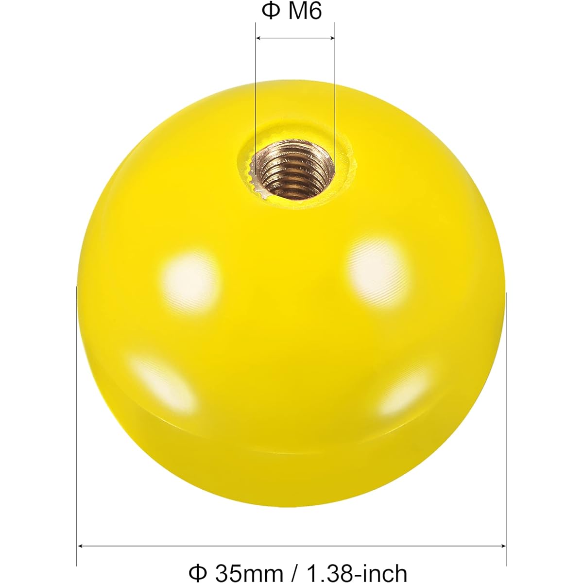 MECCANIXITY Joystick Handle Top Ball Head M6 Black/White/Blue/Yellow Easy Installation for Arcade Game Parts