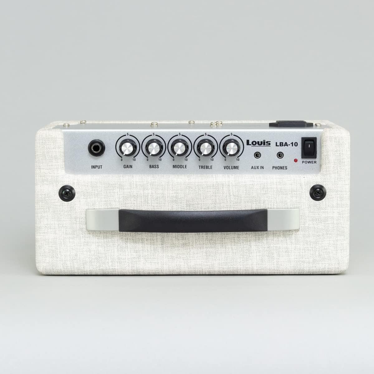 Louis LBA-10 Milky White Bass Amplifier 10W Milky White Compact Height 14cm Width 30cm Small White Louis
