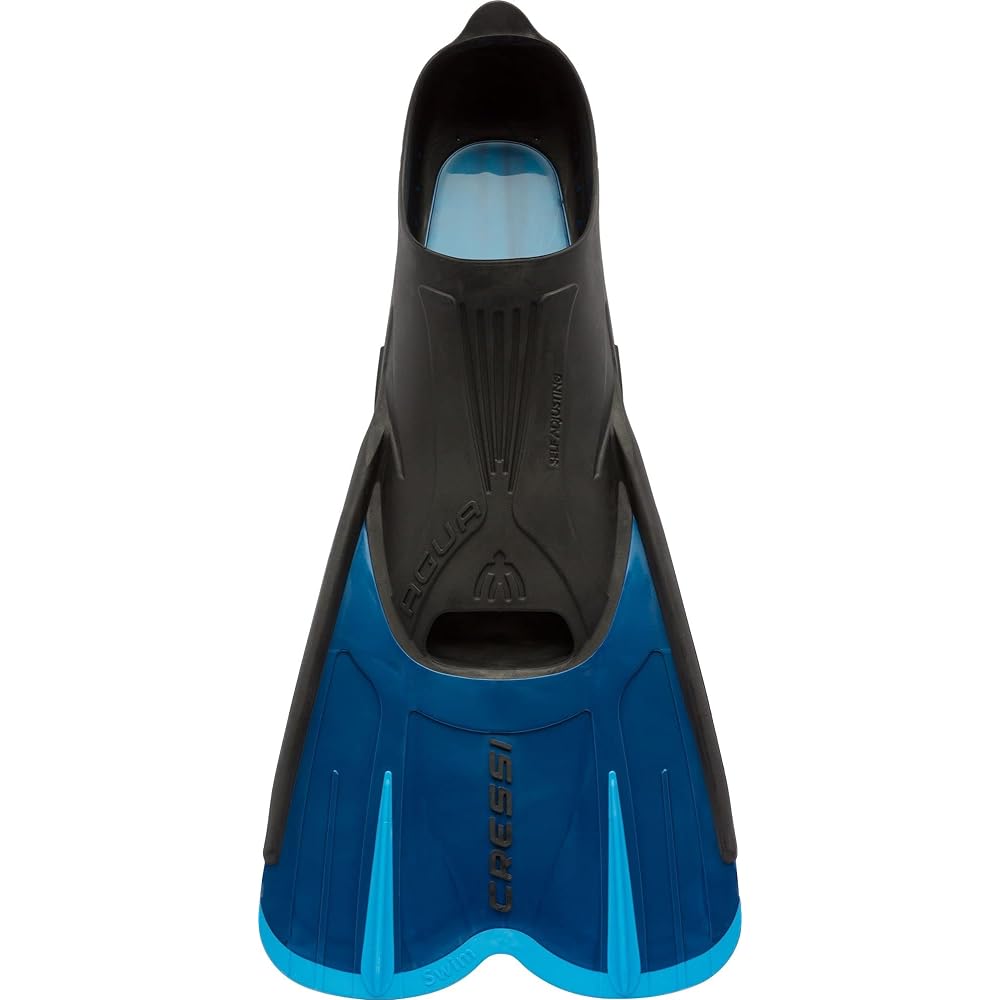 CRESSI Swim Fin [AGUA SHORT] Short Blade Full Foot Soft Foot Pocket Suitable for Travel [Genuine Product]