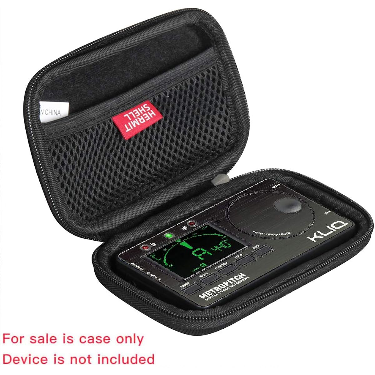 Hermitshell Hard Travel Case for KLIQ MetroPitch - Metronome Tuner (Black)