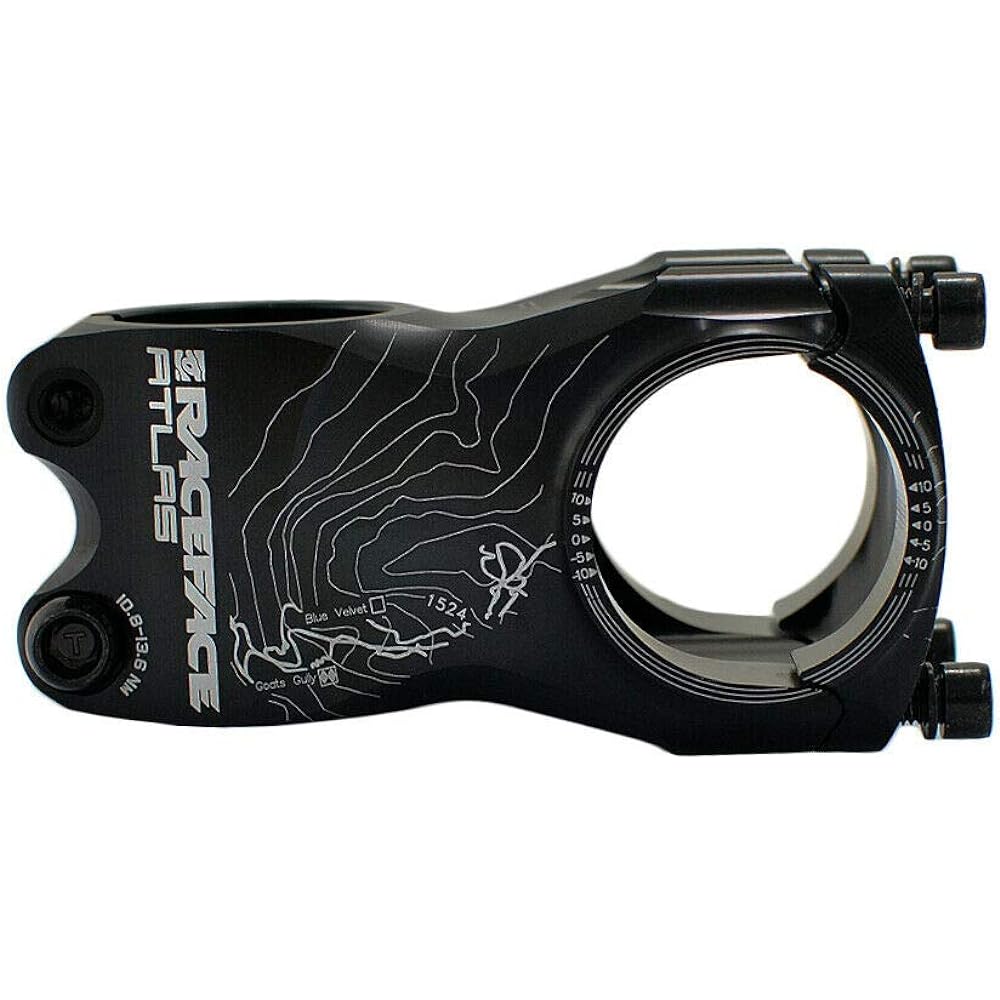 RaceFace Atlas MTB Downhill Bike Bicycle Stem 31.8x50mm 0 degree Black, RF1989