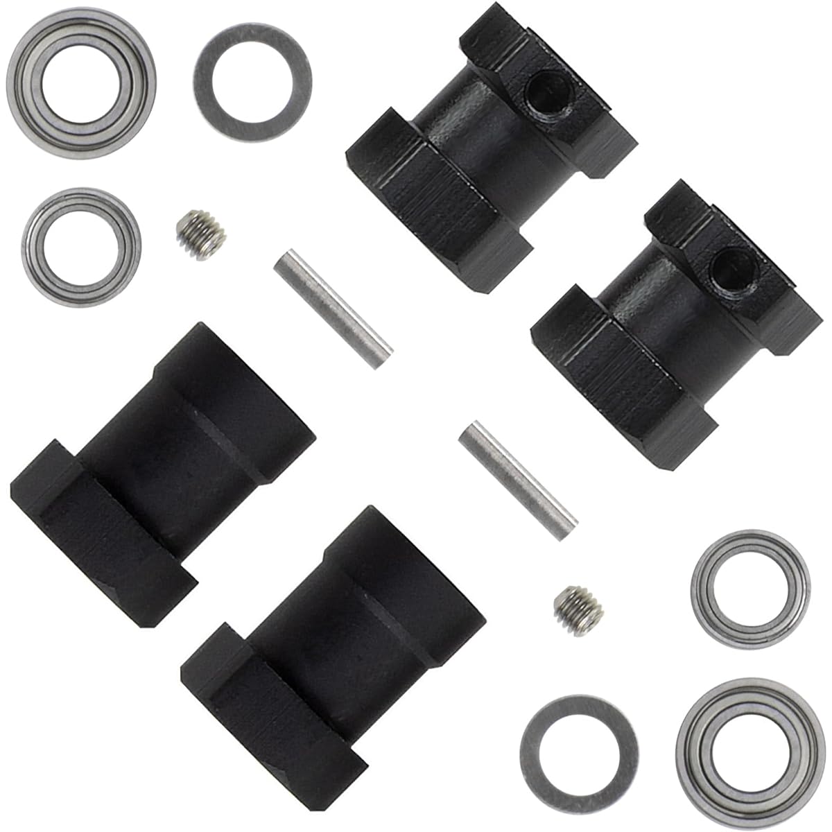TOOMOD CW-01 12mm Aluminum Hex Adapter Wheel Rim for Combinat Tamiya CW01 Chassis Lunchbox Monster Beetle Upgrade Parts