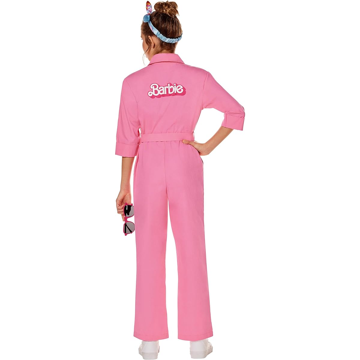 [Balle] Spirit Halloween Barbie the Movie - Pink Power Jumpsuit for Kids, Officially Licensed | Barbie the Movie Kids Costumes - S