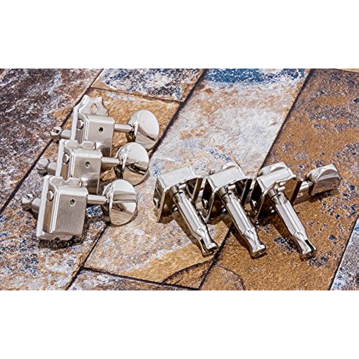the AUTHENTIC KEY'STONE True Machine Head DELUXED LINE UP "Brass Post" Custom Peg FS-DLX/NICKEL 6