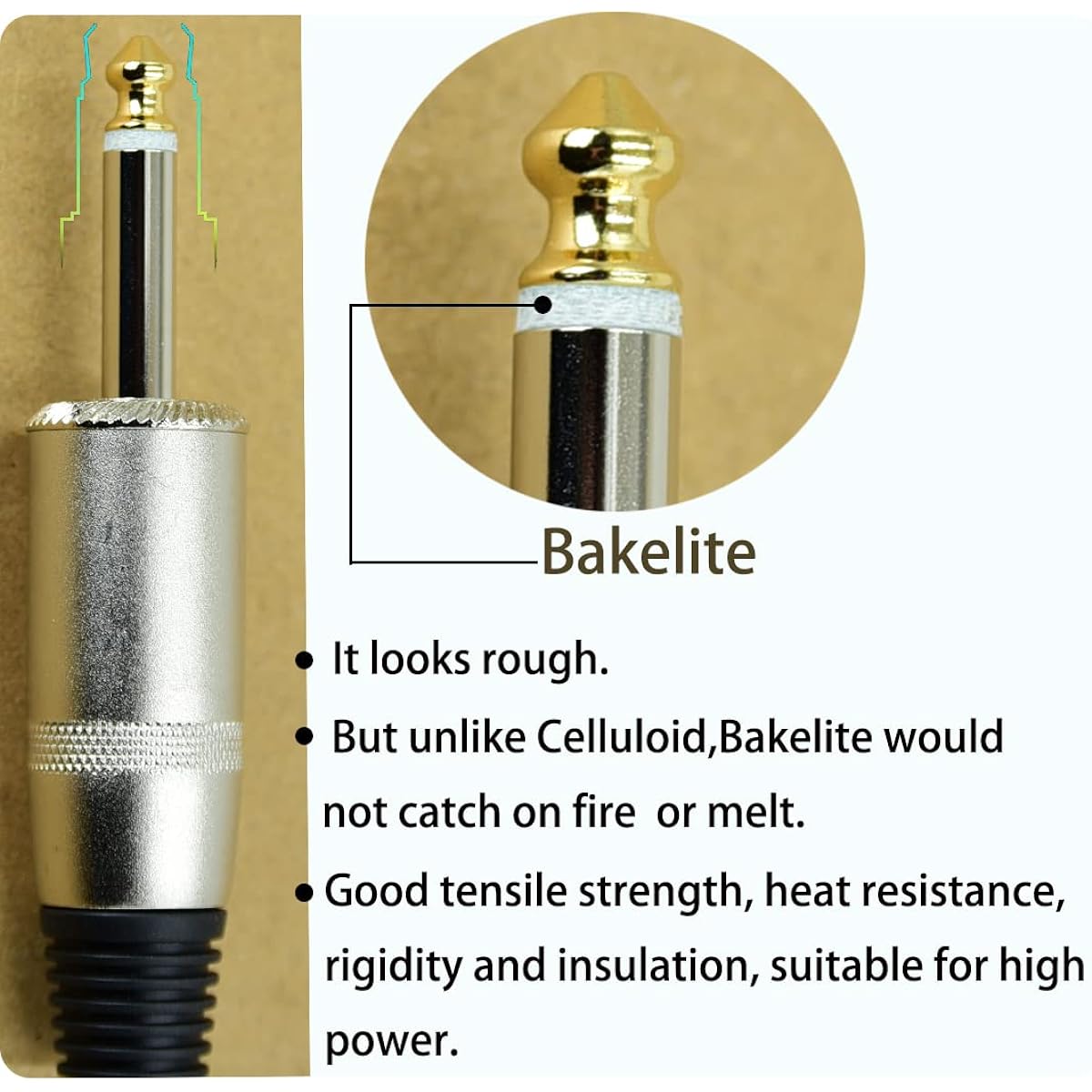 Arklove 2 Pack 30ft 1/4" to 1/4" Speaker Cabinet Cable Amplifier Connection Heavy Duty 12 Gauge Patch Cord TS1/4 Male Audio Speaker Cable 12AWG Wire for DJ PA