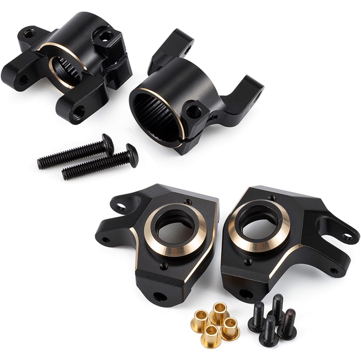 SCX10 II Brass Weight C Hub 30g Caster Block 96g Steering Knuckle for Front Axle for 1/10 RC Crawler AR44 Axial SCX10 Upgrade