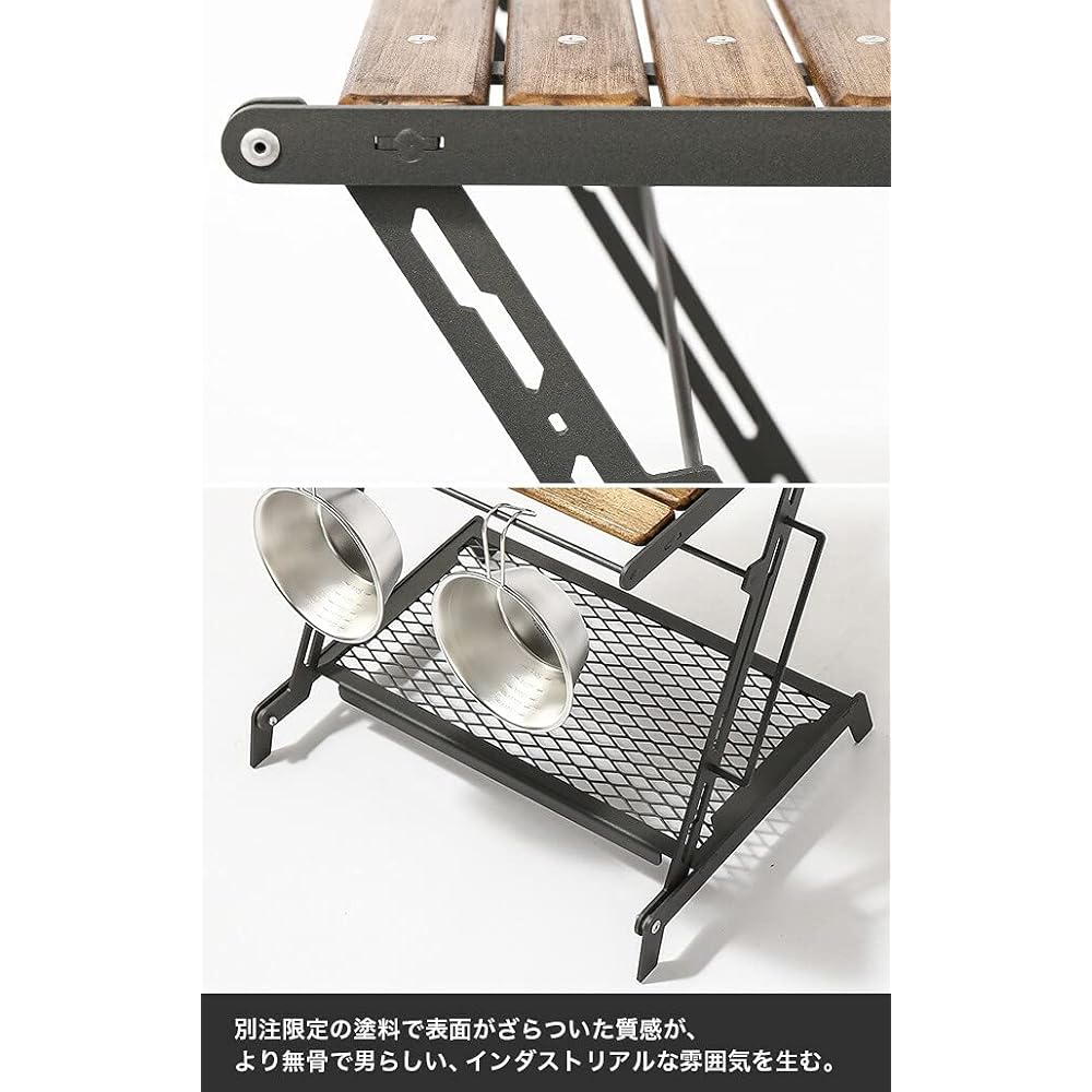 DVERG×NATURE TONES Little Break Stand L Table Shelf Folding
