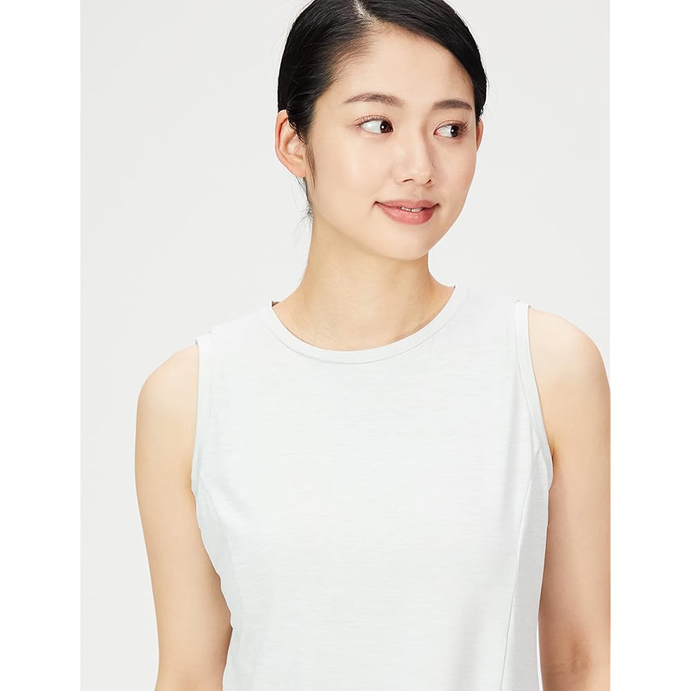 [CEDA Blue X/Wacoal] Outerwear Top T-shirt (Sleeveless) Sweat Absorbent Quick Drying Antibacterial Odor Resistant UV Protection DFY500 Women's