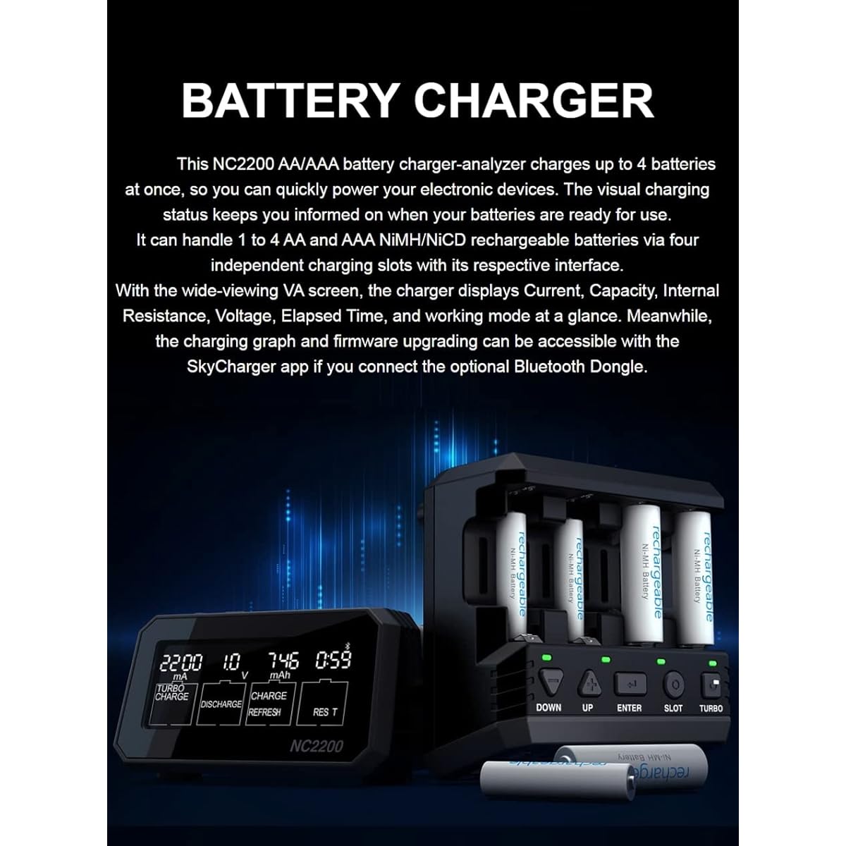 UltraPower Battery Charger Mini 4WD Charger Mini 4WD Battery UL NC2200
