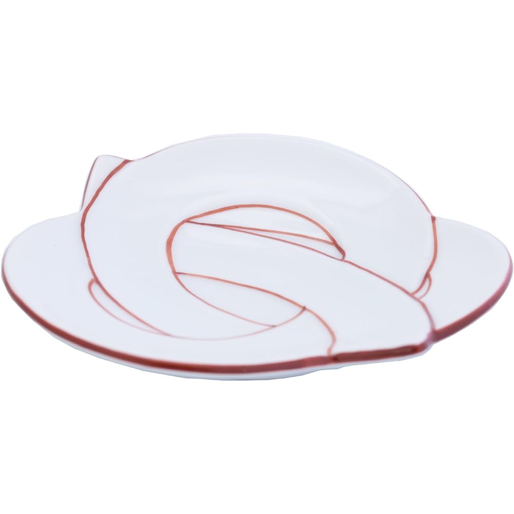 24to3 Nishitomi Ceramics Arita Ware Plate Set Takiyo Kiln Knotted Small Plate Plate Diameter Approximately 10cm 5 Pieces New Year Tableware Made in Japan