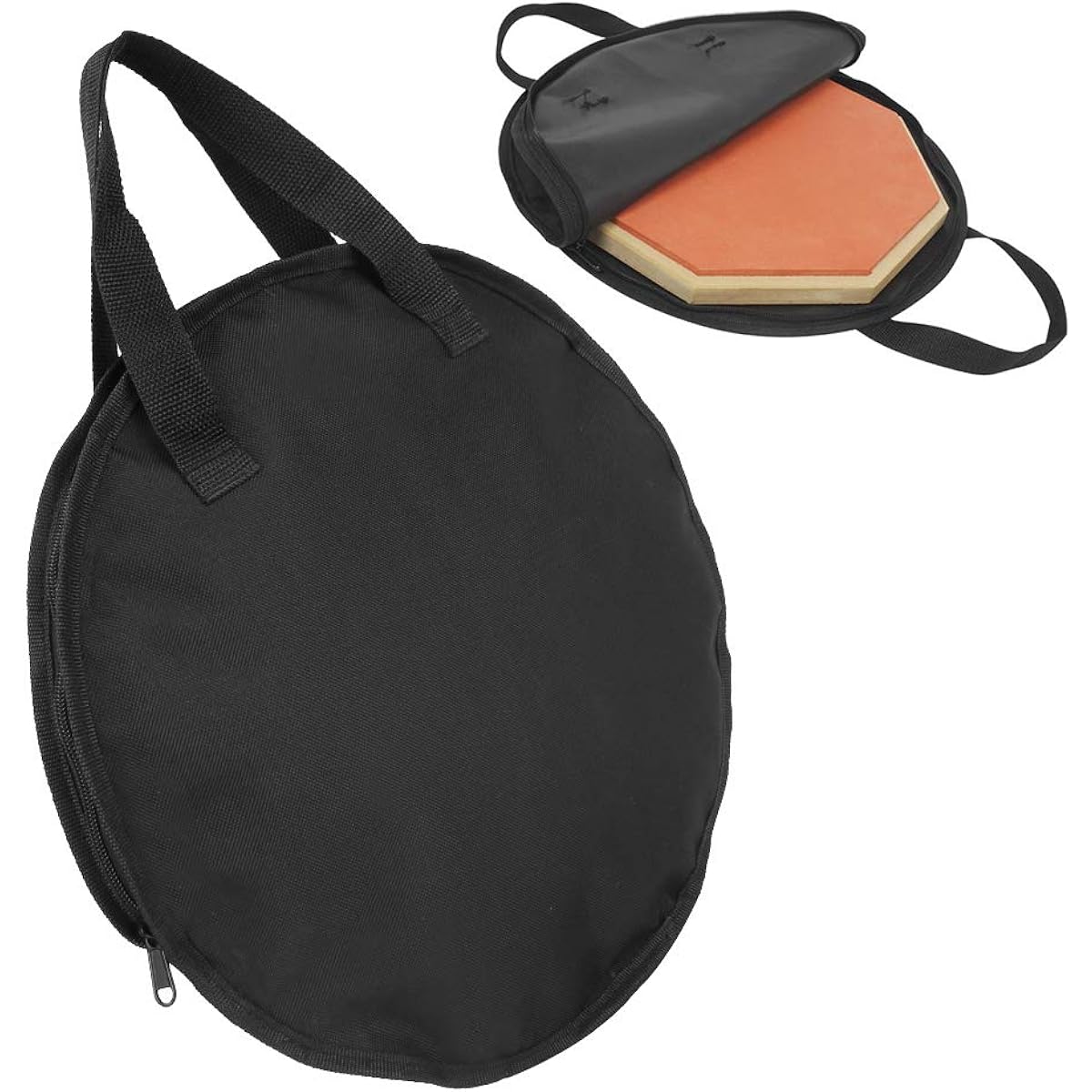 Tyenaza 14 Inch Dumb Drum Bag Portable Dumb Drum Practice Pad Bag Oxford Fabric Carry Bag Case