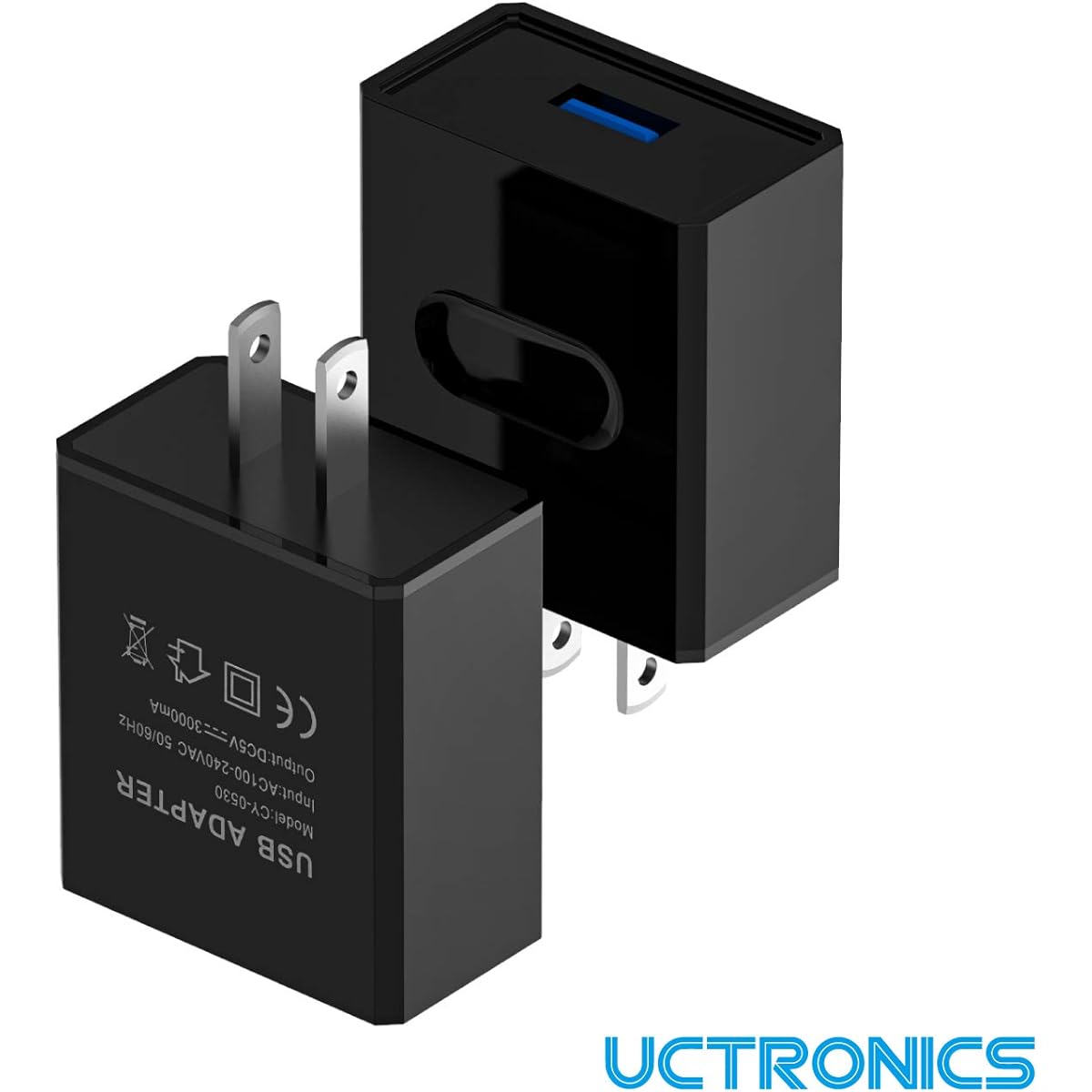 UCTRONICS Raspberry Pi 4 Power Supply with Switch 5V 3A USB Type C Charger Adapter with 3.3ft On/Off Switch Cable Black