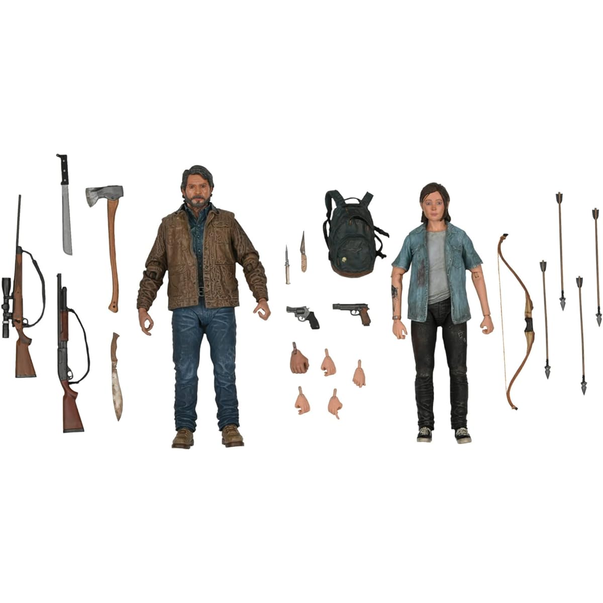 NECA The Last of US 7-Inch Scale Action Figure 2-Pack – Ultimate 2-Pack Joel & Ellie