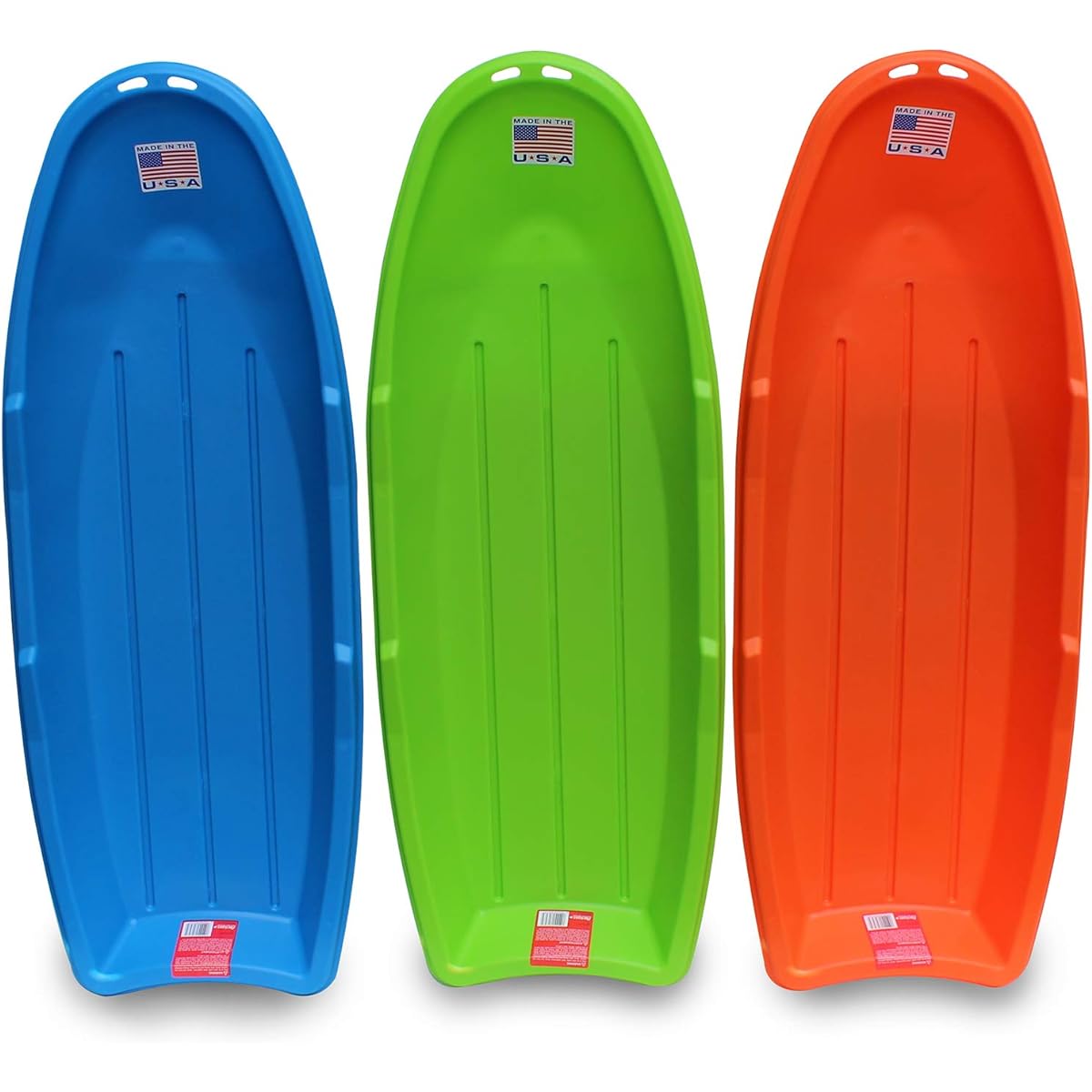 Flexible Flyer Lightning Snow Sled for Kids & Adults Plastic Toboggan Sand Slider 48