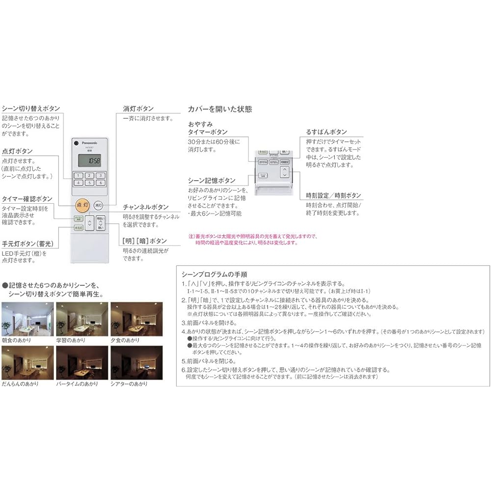 Panasonic System Remote Control Transmitter 10CH/For 1 Room Multiple Light System/Living Licon Reverse Phase 2.5A Type HK9397