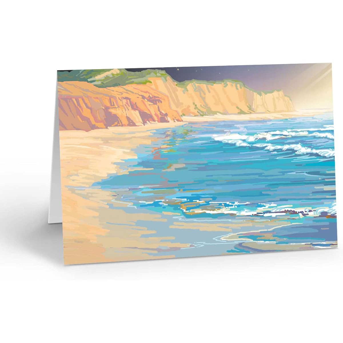 Beach Note Card Set - 10 Boxed Thank You Cards - Coast Note Cards - Coast (Beach Coast)