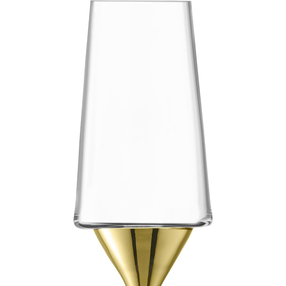 LSA Champagne Glass Gold 210ml SPACE G1487-08-358 Set of 2
