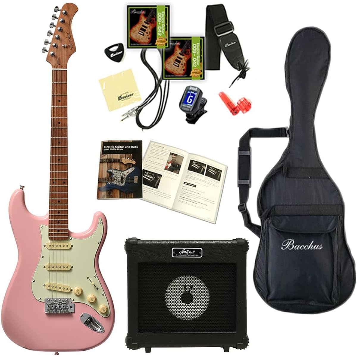 Bacchus BST-1-RSM/M Electric Guitar Set (SLPK)