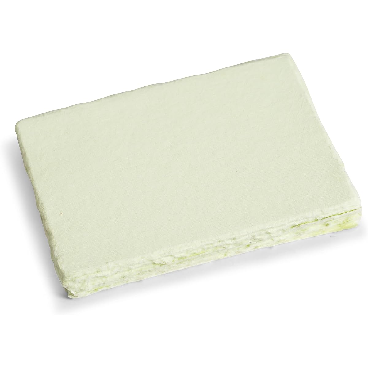 Wanderings Handmade Green Deck Edge Blank Paper - 5 x 7 Inches Size 25 Sheets - Mixed Media Loose Leaf Paper for Watercolor Artist Invitations Crafts - Thickness 300GSM - 5 x 7 Inches