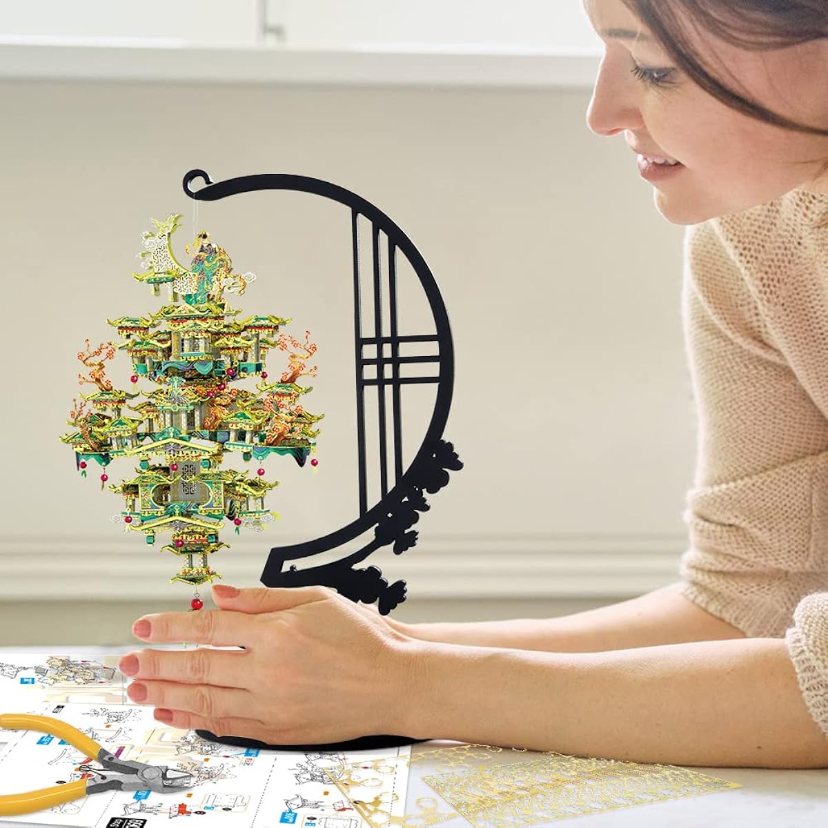 Piececool 3D Puzzle, Metallic Nano Puzzle, Metal Puzzle, DIY Craft Toy, Educational Toy, for Kids and Adults, Gift, Birthday, Christmas, Present, Best Gift, Plastic Model, Sosikaku