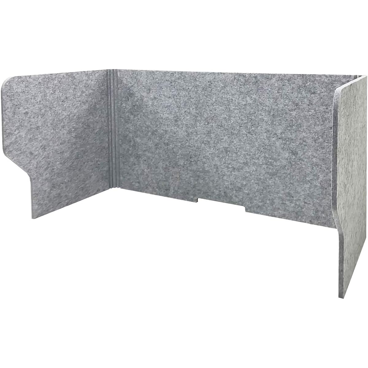 Soundproofing, sound-absorbing felt board felmenon-bst10050 Approx. width 100 x depth 50 x height 50 cm Single piece BST1000-P04GY (Do) Sound-absorbing booth stand Felmenon Partition for telework Simple workspace Foldable Compact With anti-slip stickers