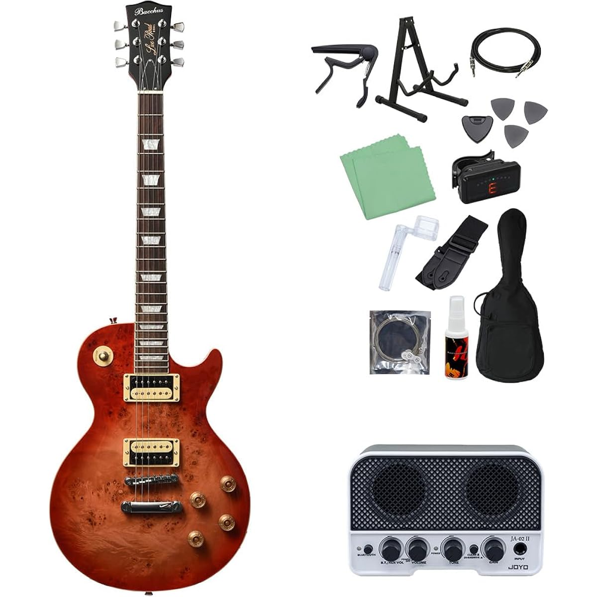 Bacchus BLP-BP/R RD-B Electric Guitar Beginner 14-piece Set [Includes Bluetooth Mini Amplifier] Bacchus